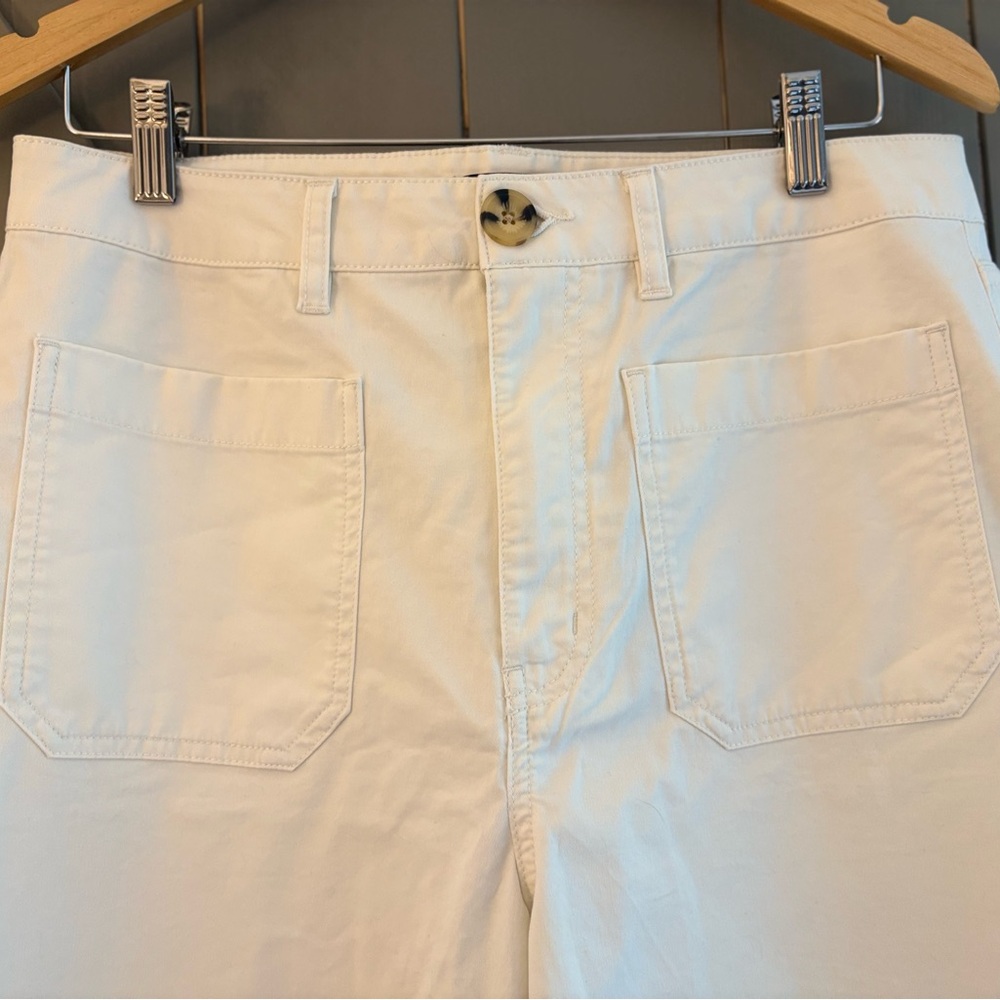 Quince Cream High-Waisted Pants - Picture 2 of 11